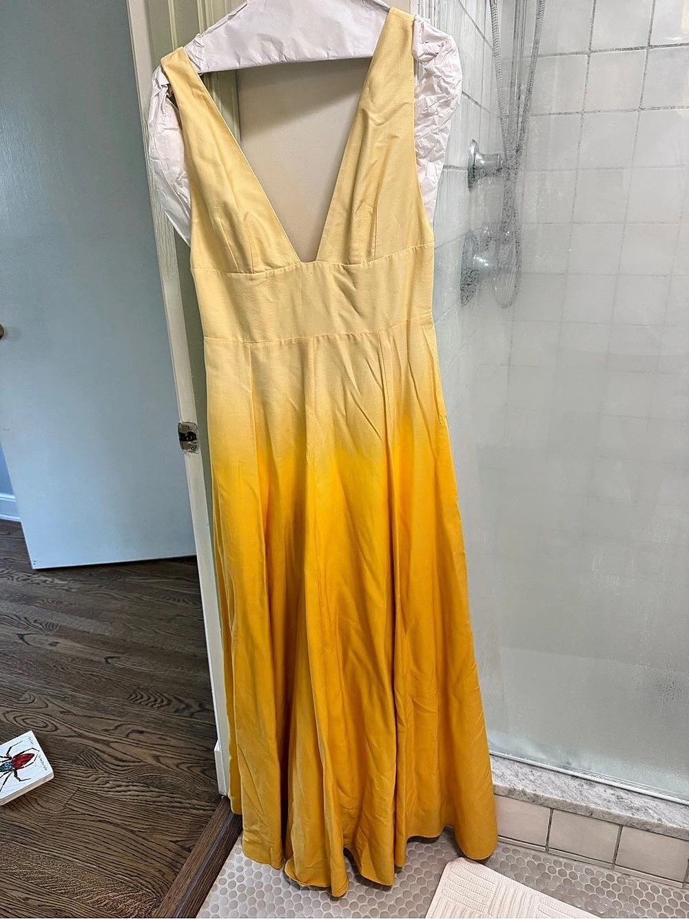 Mg style Antonia melani   Maxi Dress in Yellow Size 8Like New - dry cleaned and